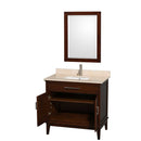 Hatton 36 Inch Single Bathroom Vanity in Dark Chestnut - 13