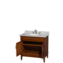 Hatton 36 Inch Single Bathroom Vanity in Light Chestnut - 17