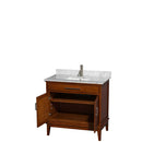 Hatton 36 Inch Single Bathroom Vanity in Light Chestnut - 23