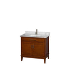 Hatton 36 Inch Single Bathroom Vanity in Light Chestnut - 22