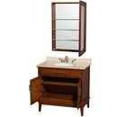 Hatton 36 Inch Single Bathroom Vanity in Light Chestnut - 9