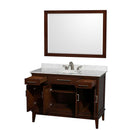 Hatton 48 Inch Single Bathroom Vanity in Dark Chestnut - 26