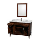 Hatton 48 Inch Single Bathroom Vanity in Dark Chestnut - 32
