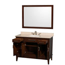 Hatton 48 Inch Single Bathroom Vanity in Dark Chestnut - 10