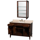 Hatton 48 Inch Single Bathroom Vanity in Dark Chestnut - 12