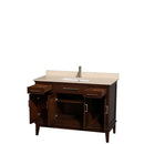 Hatton 48 Inch Single Bathroom Vanity in Dark Chestnut - 14