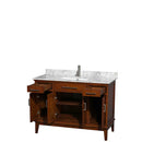 Hatton 48 Inch Single Bathroom Vanity in Light Chestnut - 30