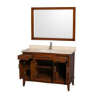 Hatton 48 Inch Single Bathroom Vanity in Light Chestnut - 18