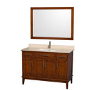 Hatton 48 Inch Single Bathroom Vanity in Light Chestnut - 17