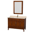 Hatton 48 Inch Single Bathroom Vanity in Light Chestnut - 19