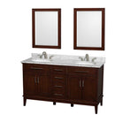 Hatton 60 Inch Double Bathroom Vanity in Dark Chestnut - 23