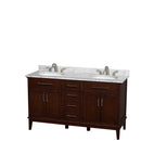 Hatton 60 Inch Double Bathroom Vanity in Dark Chestnut - 21