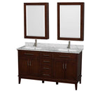 Hatton 60 Inch Double Bathroom Vanity in Dark Chestnut - 31