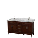 Hatton 60 Inch Double Bathroom Vanity in Dark Chestnut - 29