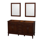 Hatton 60 Inch Double Bathroom Vanity in Dark Chestnut - 3