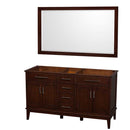Hatton 60 Inch Double Bathroom Vanity in Dark Chestnut - 4