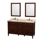 Hatton 60 Inch Double Bathroom Vanity in Dark Chestnut - 7