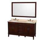 Hatton 60 Inch Double Bathroom Vanity in Dark Chestnut - 9