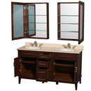 Hatton 60 Inch Double Bathroom Vanity in Dark Chestnut - 12