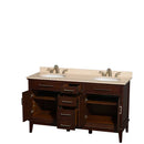 Hatton 60 Inch Double Bathroom Vanity in Dark Chestnut - 6