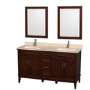 Hatton 60 Inch Double Bathroom Vanity in Dark Chestnut - 17