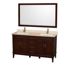 Hatton 60 Inch Double Bathroom Vanity in Dark Chestnut - 19