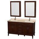 Hatton 60 Inch Double Bathroom Vanity in Dark Chestnut - 15