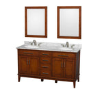 Hatton 60 Inch Double Bathroom Vanity in Light Chestnut - 23