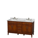 Hatton 60 Inch Double Bathroom Vanity in Light Chestnut - 21