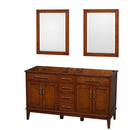 Hatton 60 Inch Double Bathroom Vanity in Light Chestnut - 3