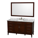 Hatton 60 Inch Single Bathroom Vanity in Dark Chestnut - 17