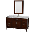 Hatton 60 Inch Single Bathroom Vanity in Dark Chestnut - 27