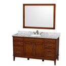 Hatton 60 Inch Single Bathroom Vanity in Light Chestnut - 15