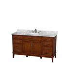 Hatton 60 Inch Single Bathroom Vanity in Light Chestnut - 13