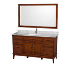 Hatton 60 Inch Single Bathroom Vanity in Light Chestnut - 25
