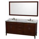 Hatton 72 Inch Double Bathroom Vanity in Dark Chestnut - 25