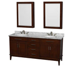 Hatton 72 Inch Double Bathroom Vanity in Dark Chestnut - 27