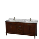 Hatton 72 Inch Double Bathroom Vanity in Dark Chestnut - 29