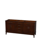 Hatton 72 Inch Double Bathroom Vanity in Dark Chestnut