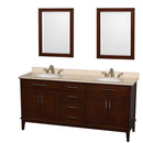 Hatton 72 Inch Double Bathroom Vanity in Dark Chestnut - 7
