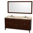 Hatton 72 Inch Double Bathroom Vanity in Dark Chestnut - 9