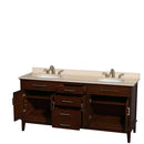 Hatton 72 Inch Double Bathroom Vanity in Dark Chestnut - 6
