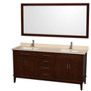 Hatton 72 Inch Double Bathroom Vanity in Dark Chestnut - 17