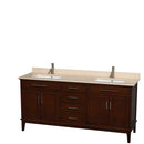 Hatton 72 Inch Double Bathroom Vanity in Dark Chestnut - 13