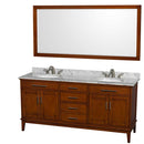 Hatton 72 Inch Double Bathroom Vanity in Light Chestnut - 25