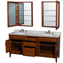Hatton 72 Inch Double Bathroom Vanity in Light Chestnut - 28