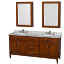 Hatton 72 Inch Double Bathroom Vanity in Light Chestnut - 27