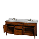 Hatton 72 Inch Double Bathroom Vanity in Light Chestnut - 22