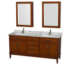 Hatton 72 Inch Double Bathroom Vanity in Light Chestnut - 35