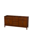 Hatton 72 Inch Double Bathroom Vanity in Light Chestnut